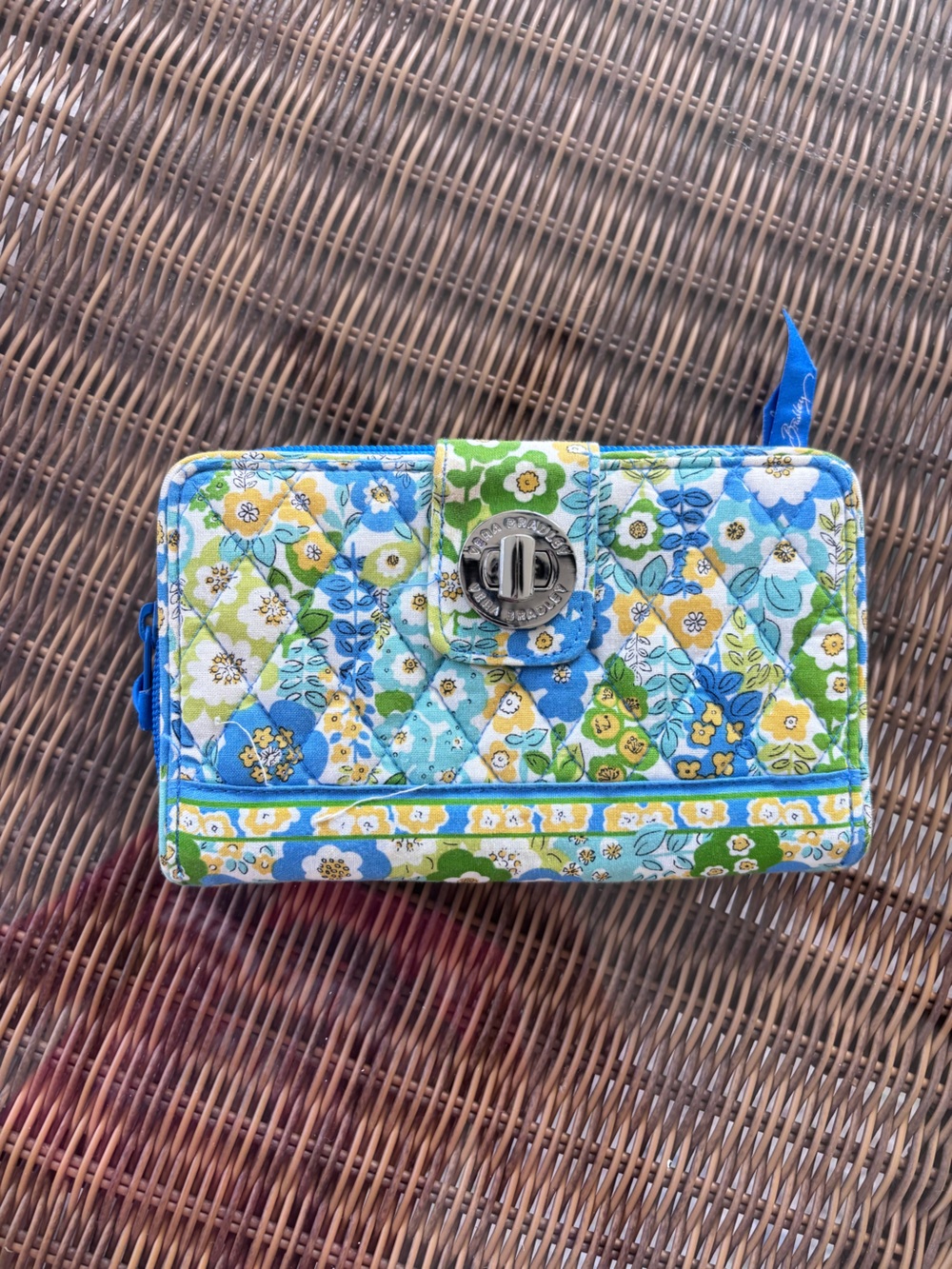 Vera Bradley English Measow Floral Quilted Wallet